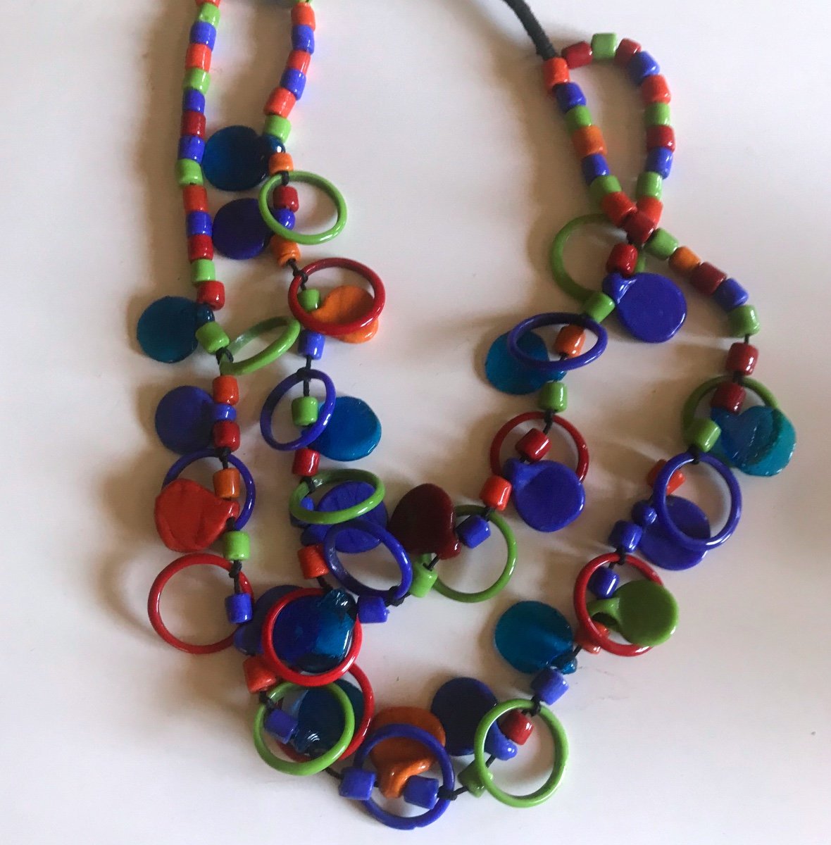 Collier En Verre Soufflé Murano -photo-4