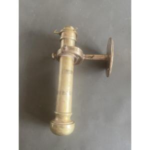 19th Century Brass Marine Lamp Mounted On Gimbal