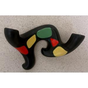 Modernist Ceramic Candlestick