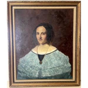 Portrait Of A Young Woman – 1840, 19th-century French School – Attributed To J. L. Espérandieu?