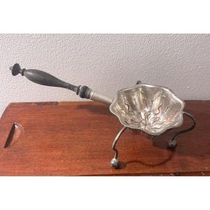 Small Solid Silver Tea Strainer – Henri Soufflot – Minerva Mark – 19th Century