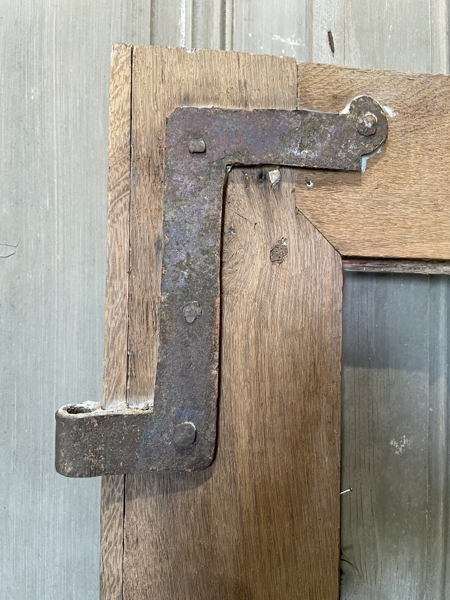 18th Century Oak Glass Door -photo-3