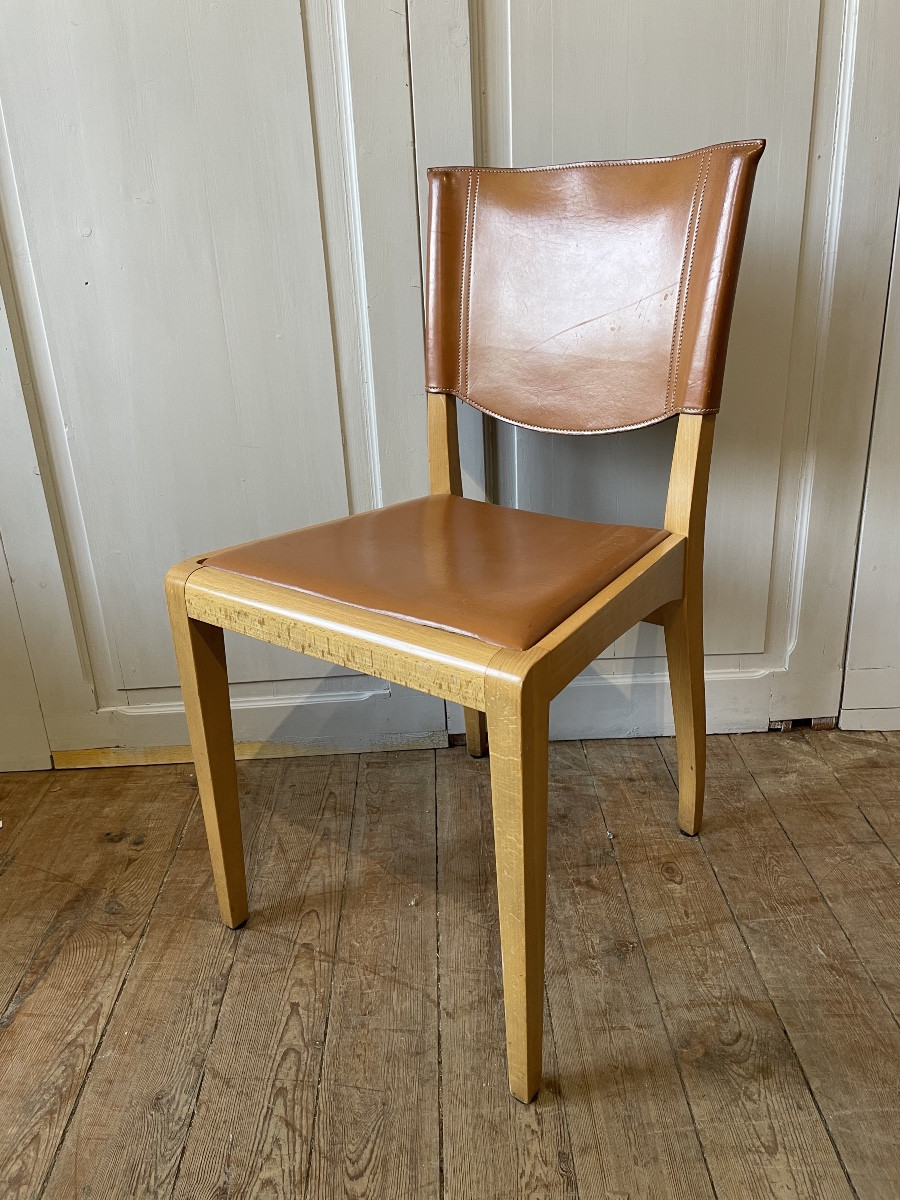 Ensemble de 8 chaises italiennes des années 1970 , 80 .-photo-2