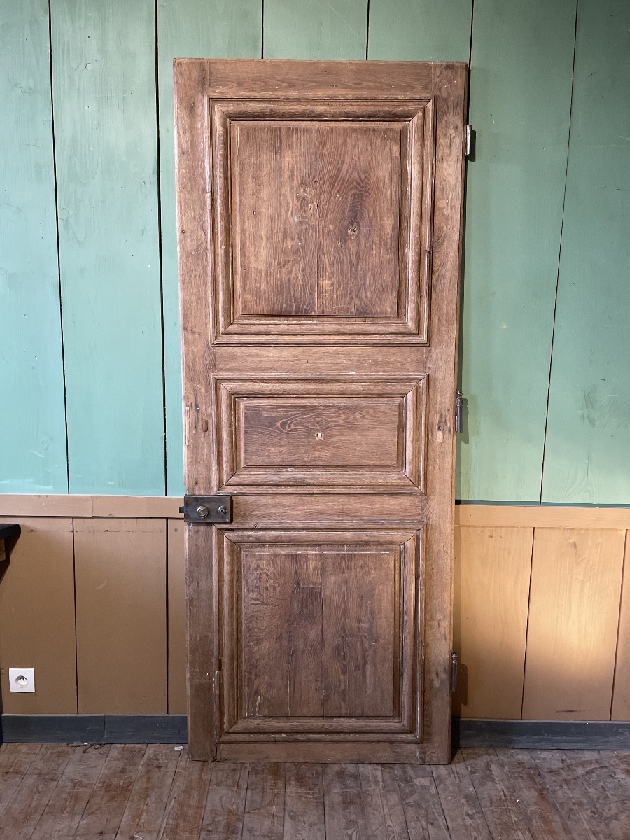 18th Century Oak Door, Full Frame, 213 X 83 Cm