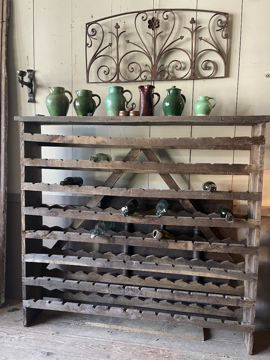 Oak Bottle Holder, 19th Century