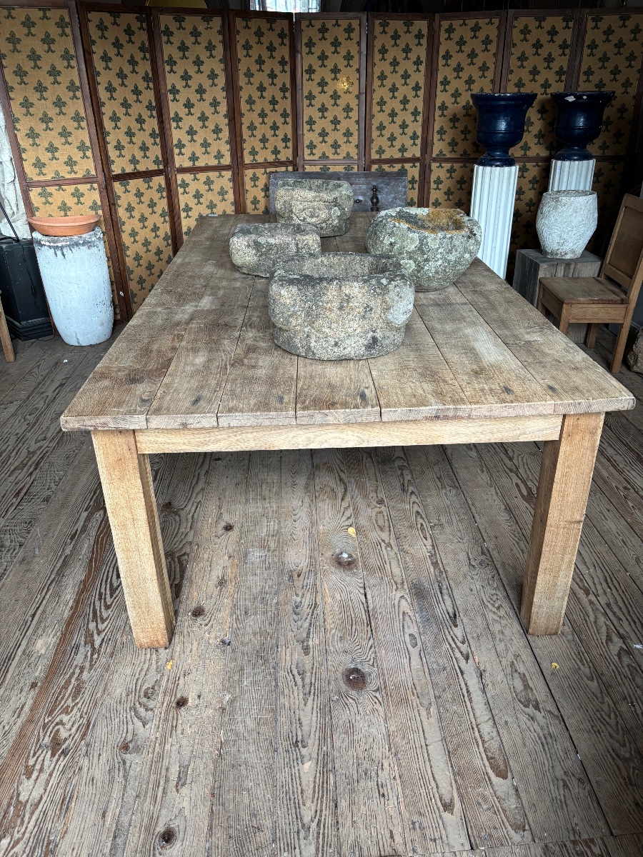 Large Oak Table, 250 X 126 Cm-photo-3