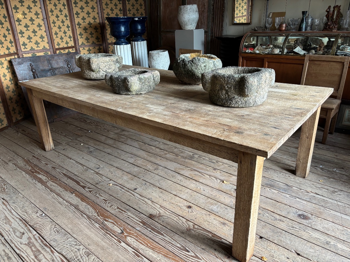 Large Oak Table, 250 X 126 Cm