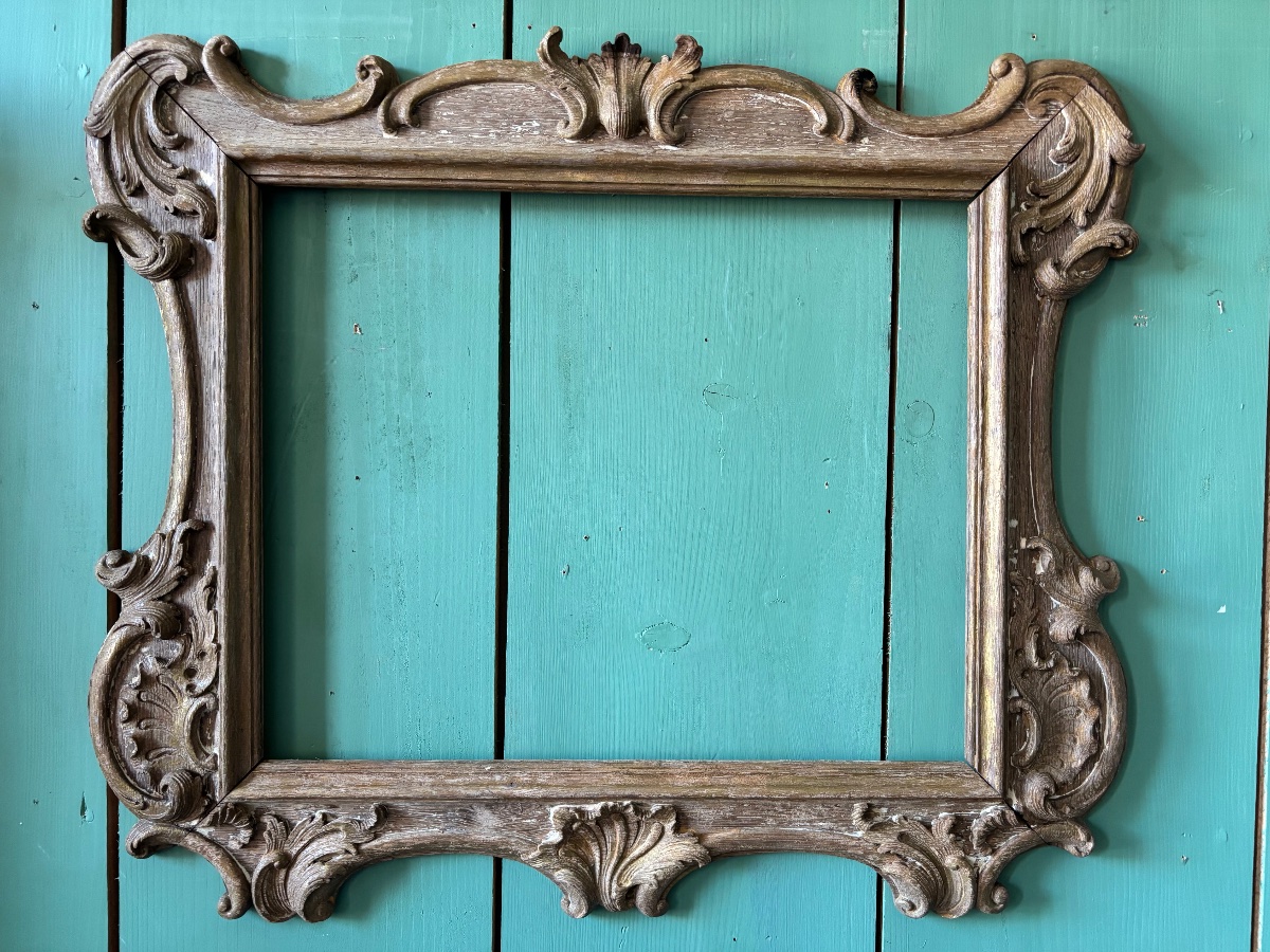 Oak Frame, Louis XV Style. 19th Century 