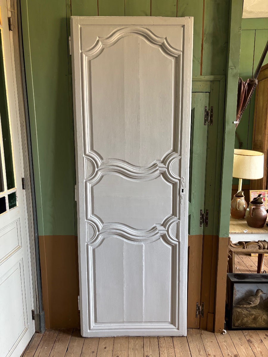 Grande porte de placard  XVlll eme siècle en chêne 238 x 83 cm 