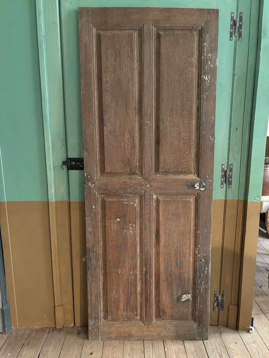 18th-century Oak Door. 181 X 70 Cm