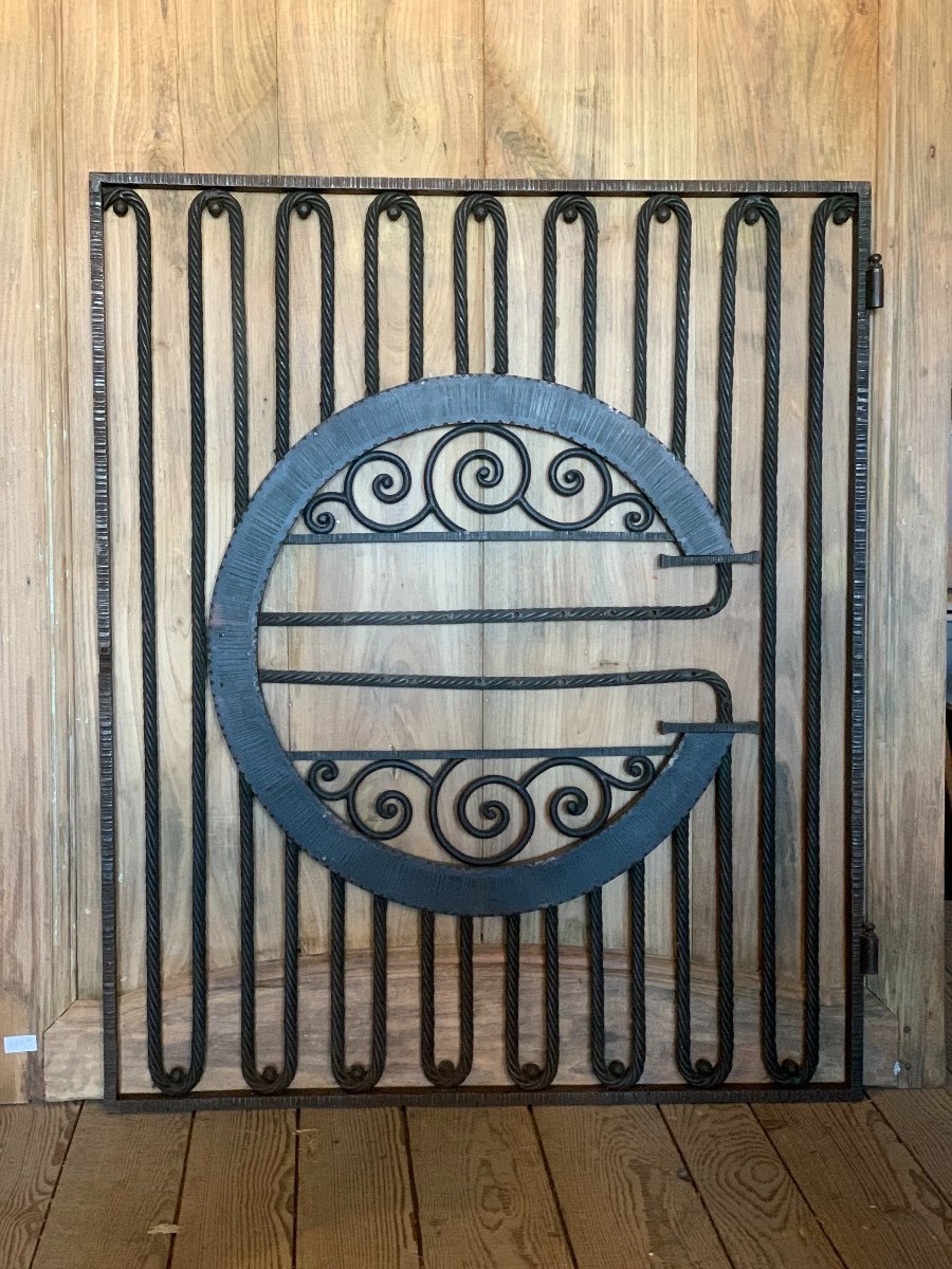Porte De Séparation De Magasin En Fer Forgé 