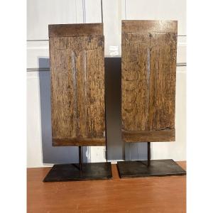 Paire de panneaux plie de serviette XVI eme siècle 