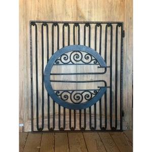 Wrought Iron Shop Divider Door