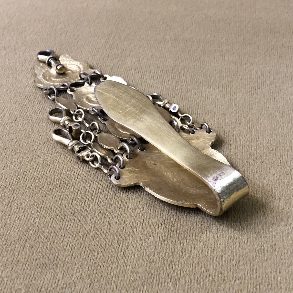 ancienne chatelaine / clavet en pomponne XVIII ème-photo-4