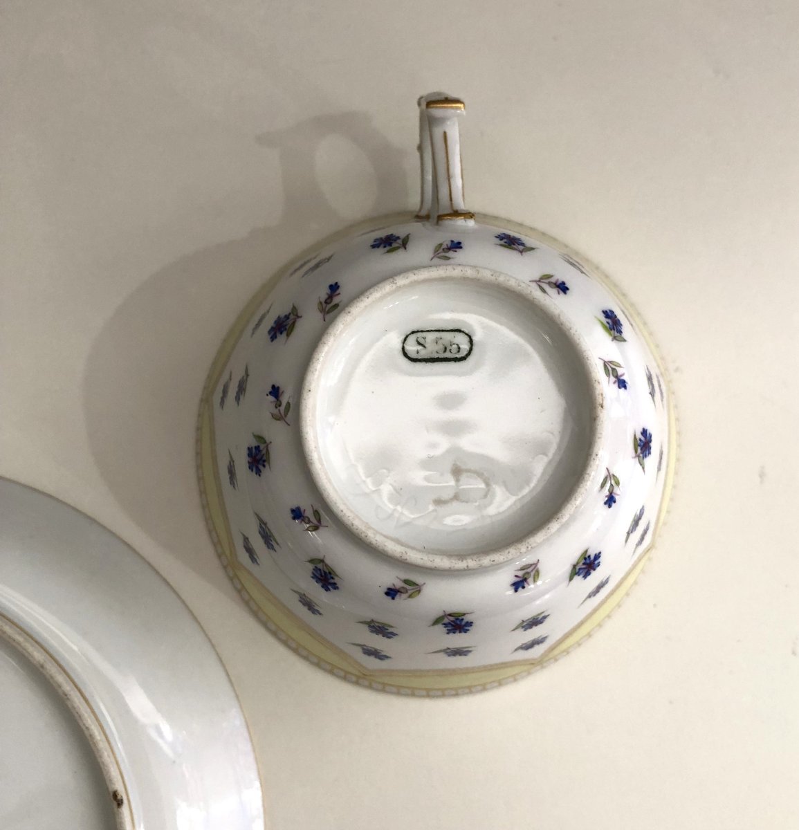 ancienne tasse en porcelaine de SEVRES datée 1855 XIX ème-photo-6