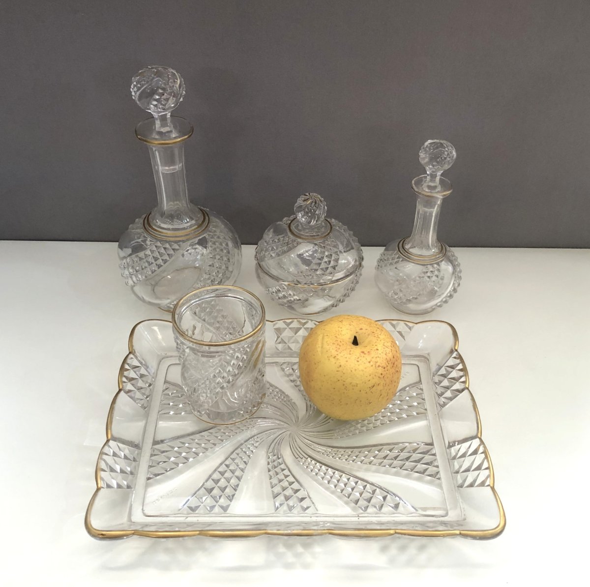 Baccarat Crystal Night/bedside Service, Serpentine Model-photo-3