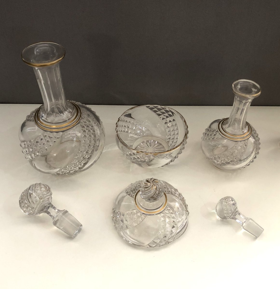 Baccarat Crystal Night/bedside Service, Serpentine Model-photo-2