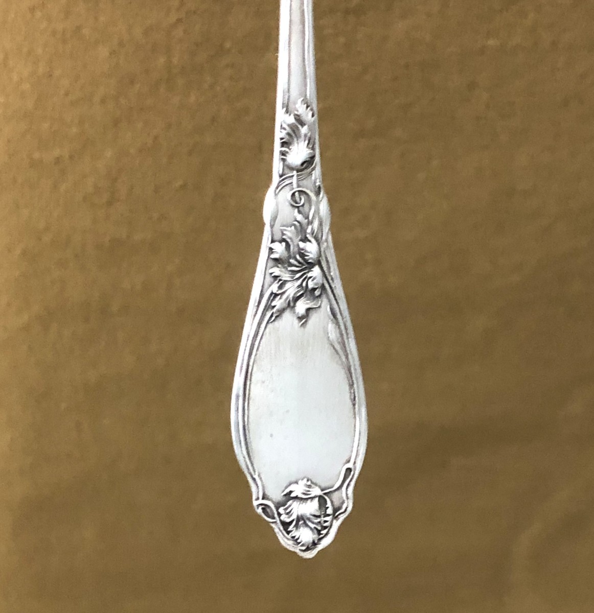Ménagère de 12 couverts à dessert ART NOUVEAU en argent massif MINERVE par MAILLARD et VAZOU-photo-1
