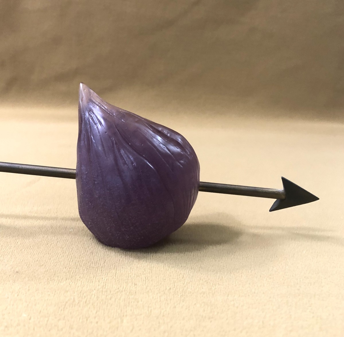 sculpture FIGUE en pâte de verre signé DAUM FRANCE par Hilton Mac Connico-photo-1