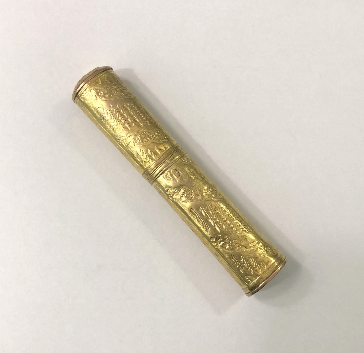 Old Louis XVI Period Pompon Wax Stick Case