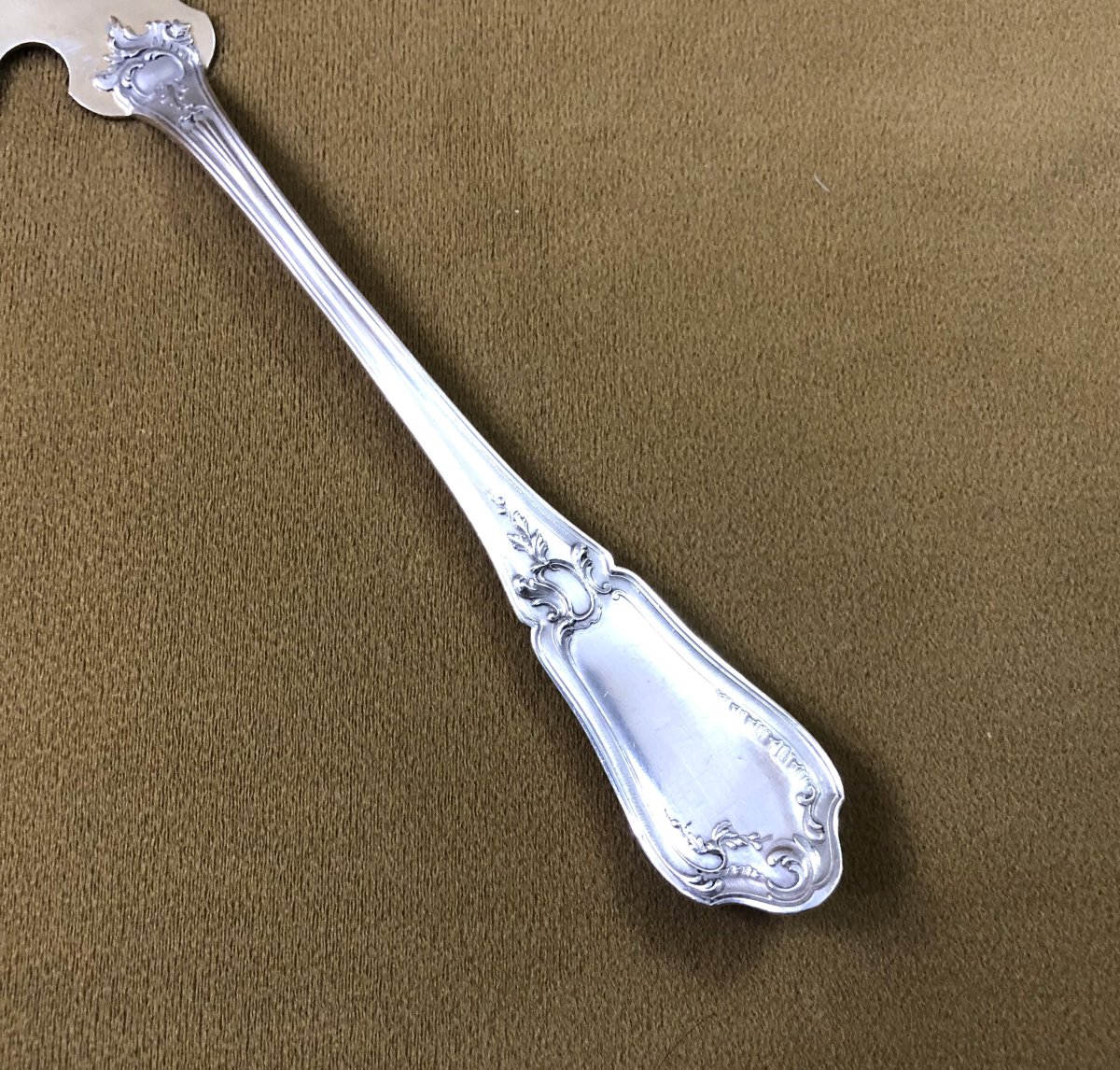 Ravinet d'Enfert - Minerve Solid Silver Pie Server - Rocaille Model-photo-2