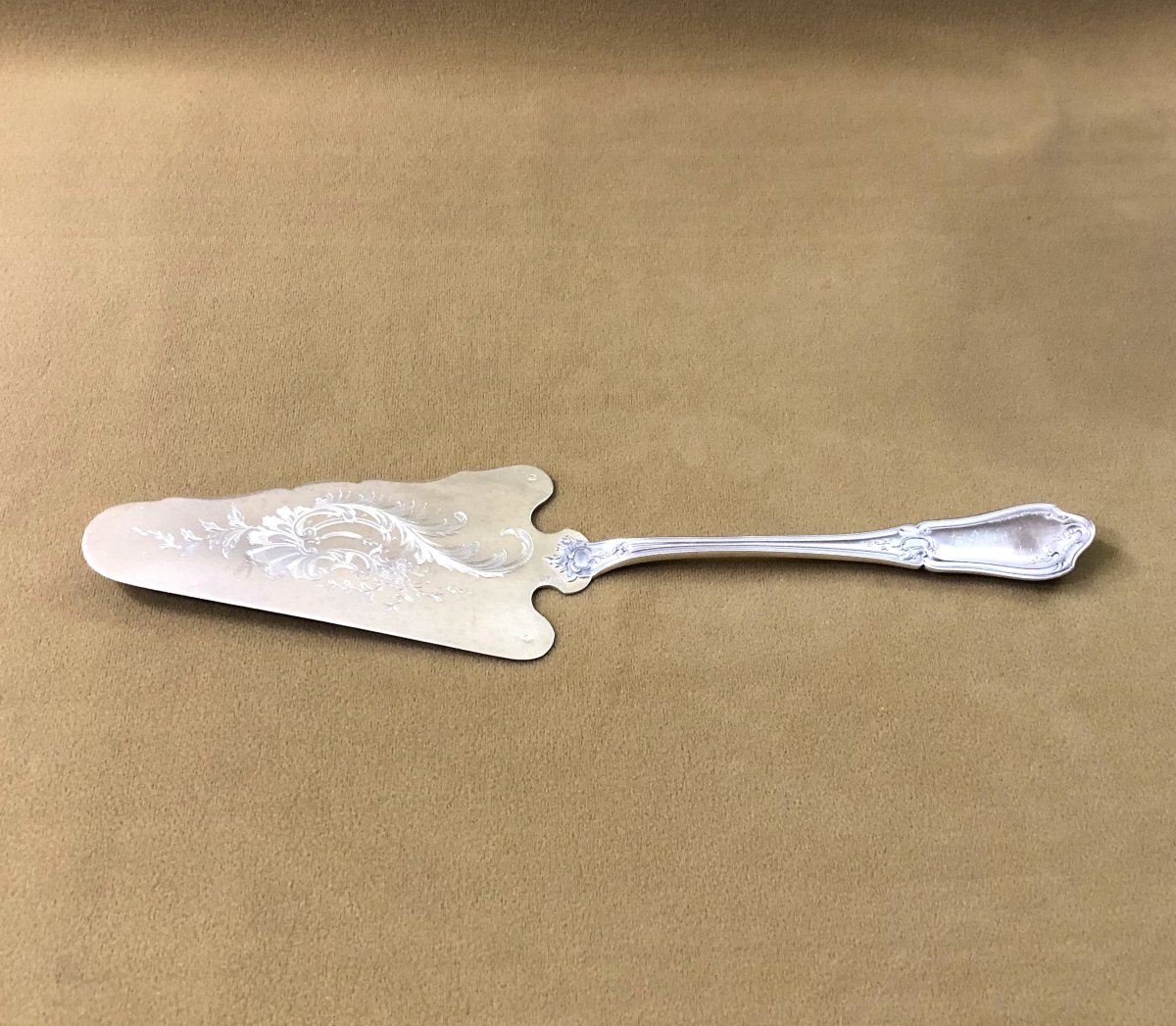 Ravinet d'Enfert - Minerve Solid Silver Pie Server - Rocaille Model-photo-1