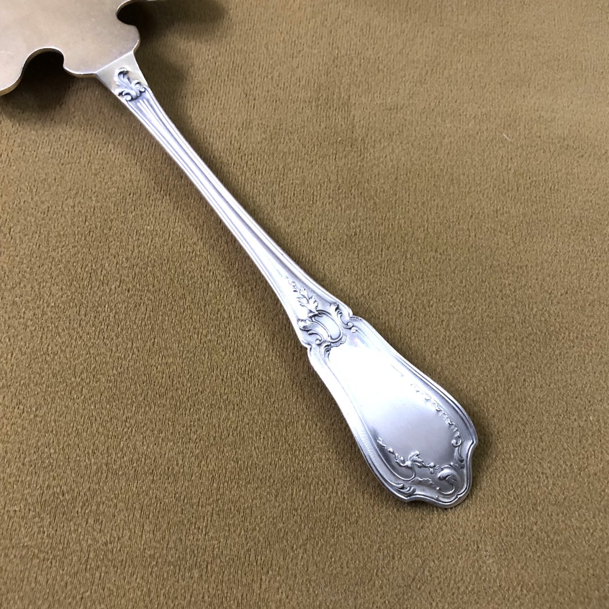 Ravinet d'Enfert - Minerve Solid Silver Pie Server - Rocaille Model-photo-3
