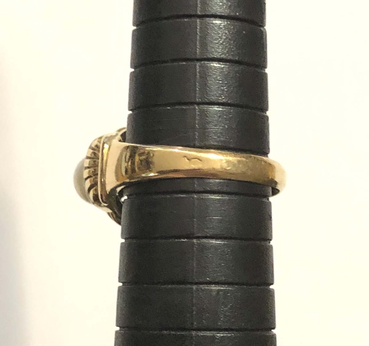 Antique Jewelry - 18-carat Gold Art Deco Ring Set With A Cultured Pearl - Size 56-photo-3