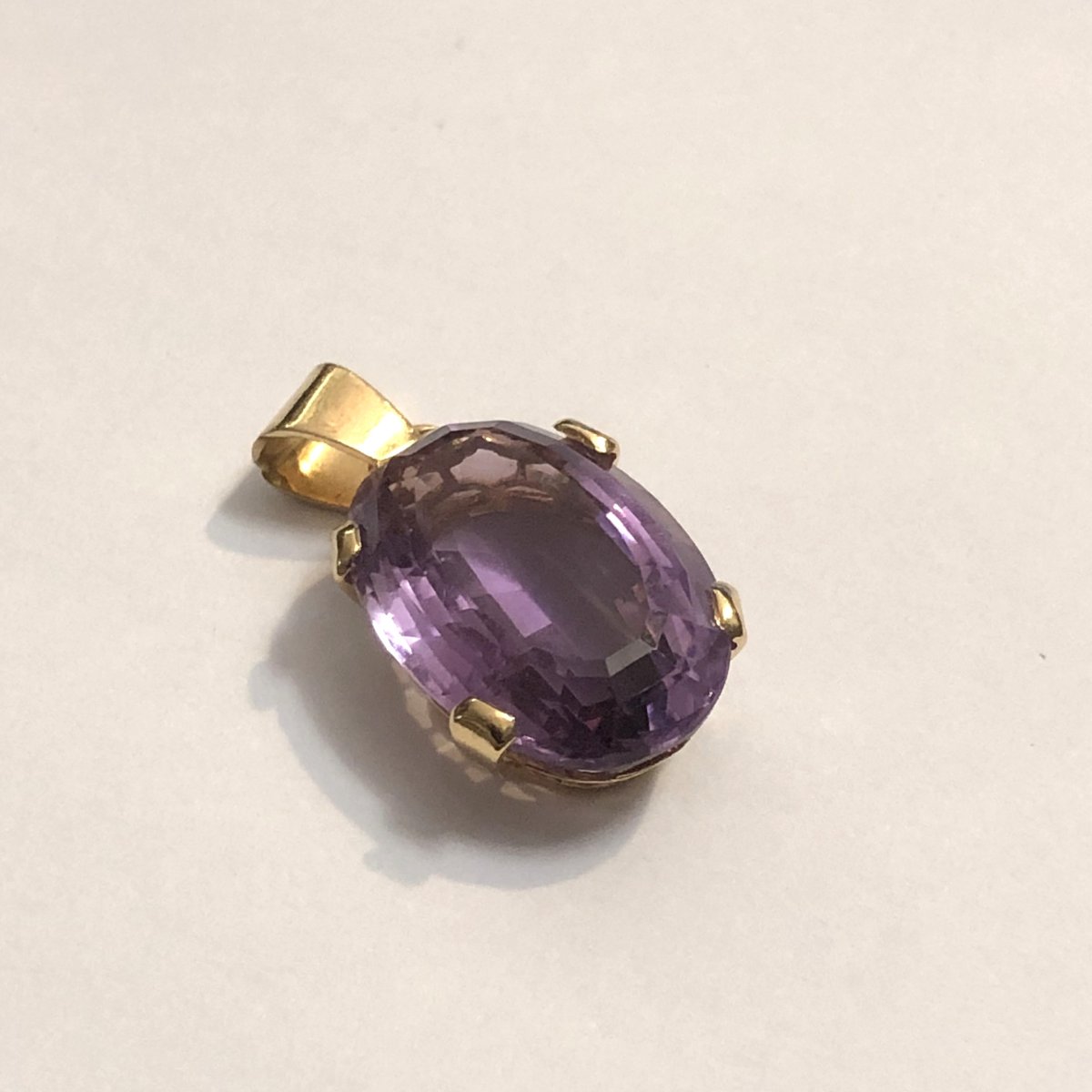 Jewelry - 18-carat Gold Pendant Set With A Beautiful Cut Amethyst-photo-5