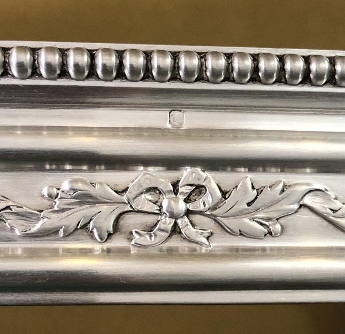 Antique Louis XVI Table Centerpiece In Solid Silver Minerve And Crystal-photo-2