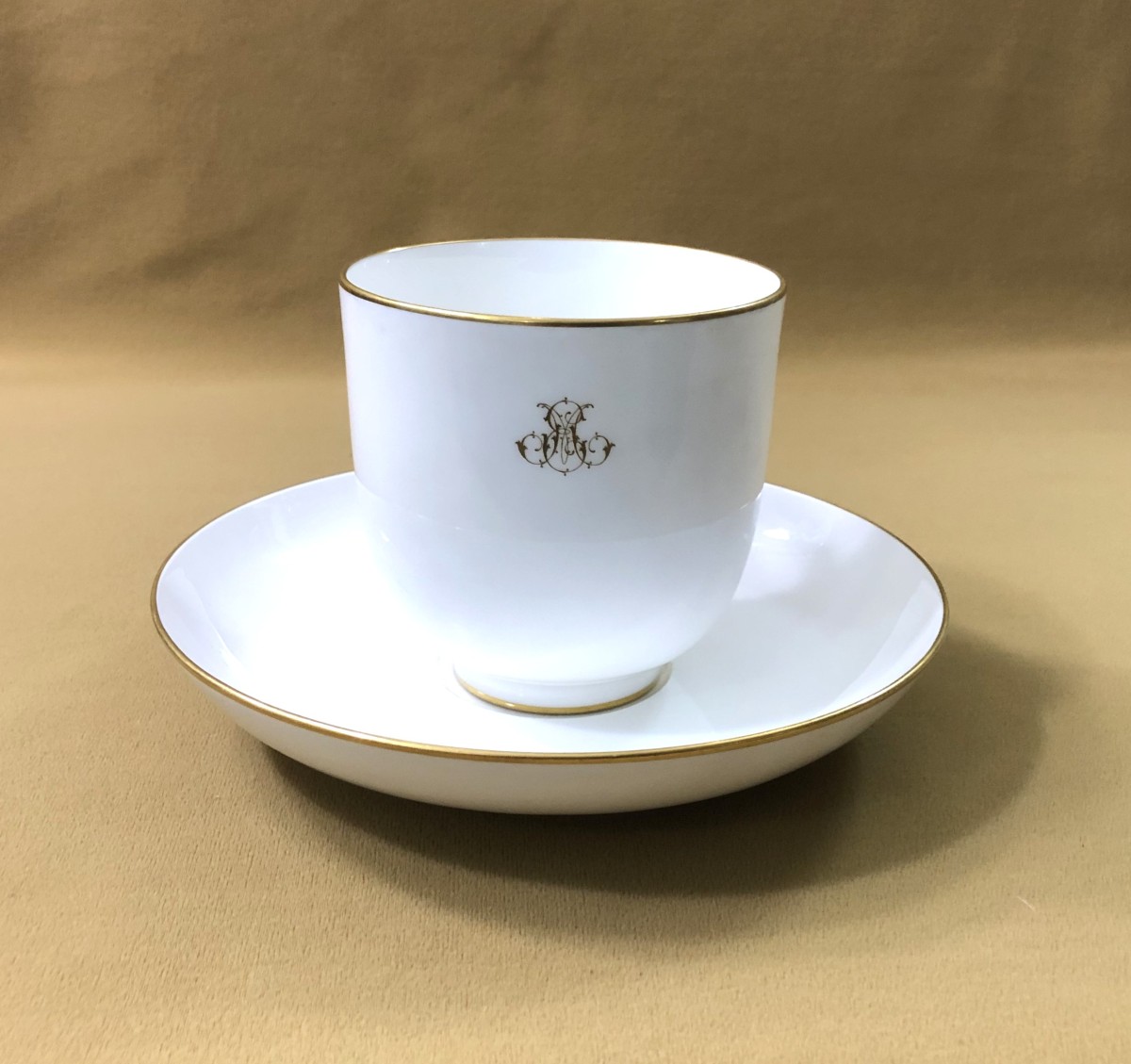 Sevres - Porcelain Chocolate / Breakfast Cup Signed And Dated 1887-photo-2