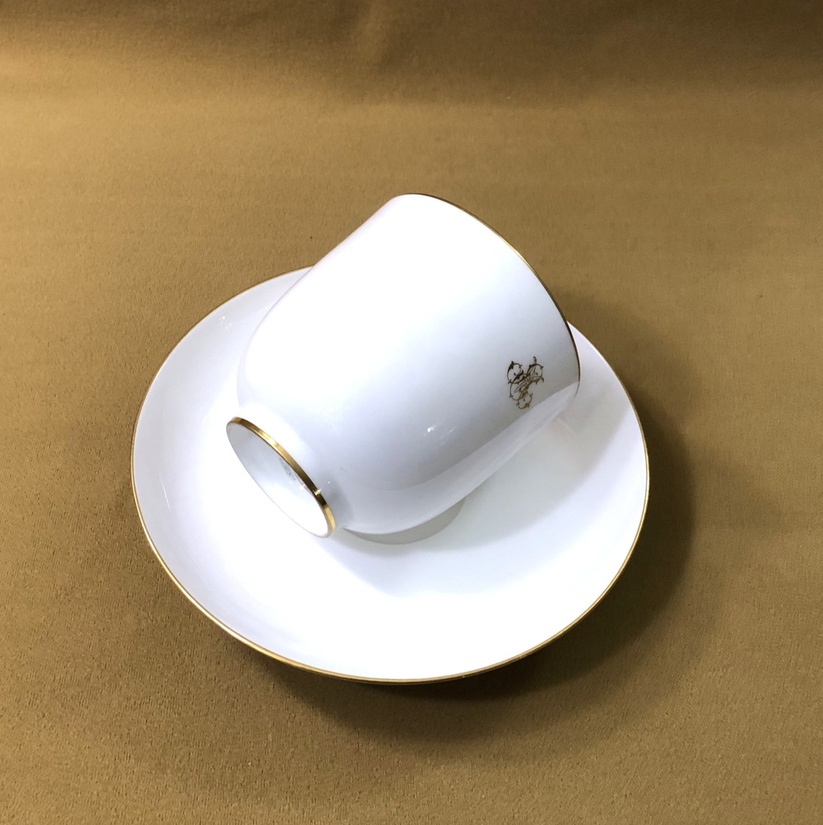 Sevres - Porcelain Chocolate / Breakfast Cup Signed And Dated 1887-photo-2