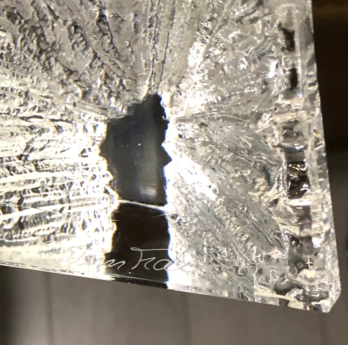 Daum - Large Designer Crystal Lamp Base, Cratere Model-photo-2