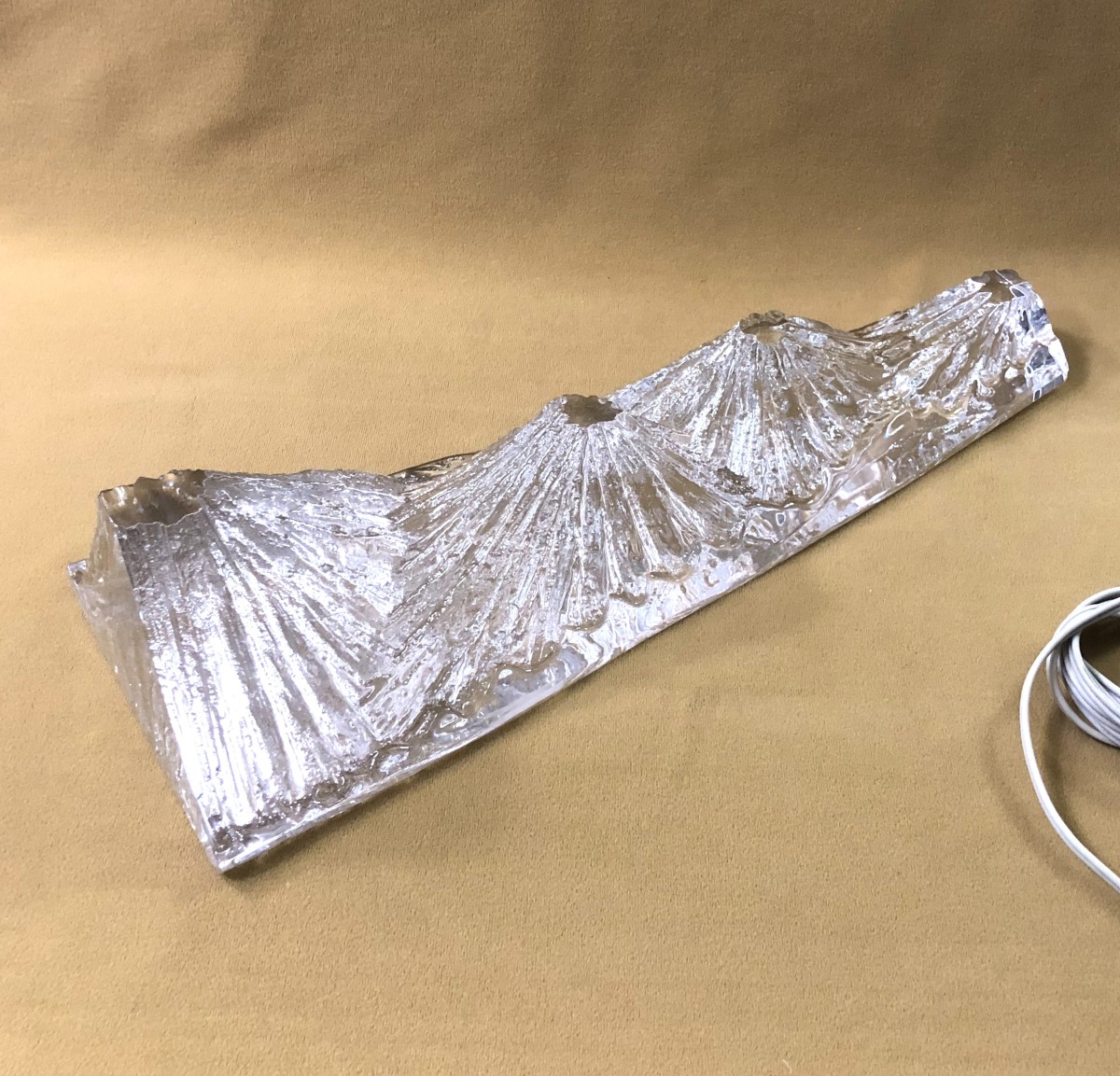 Daum - Large Designer Crystal Lamp Base, Cratere Model-photo-4