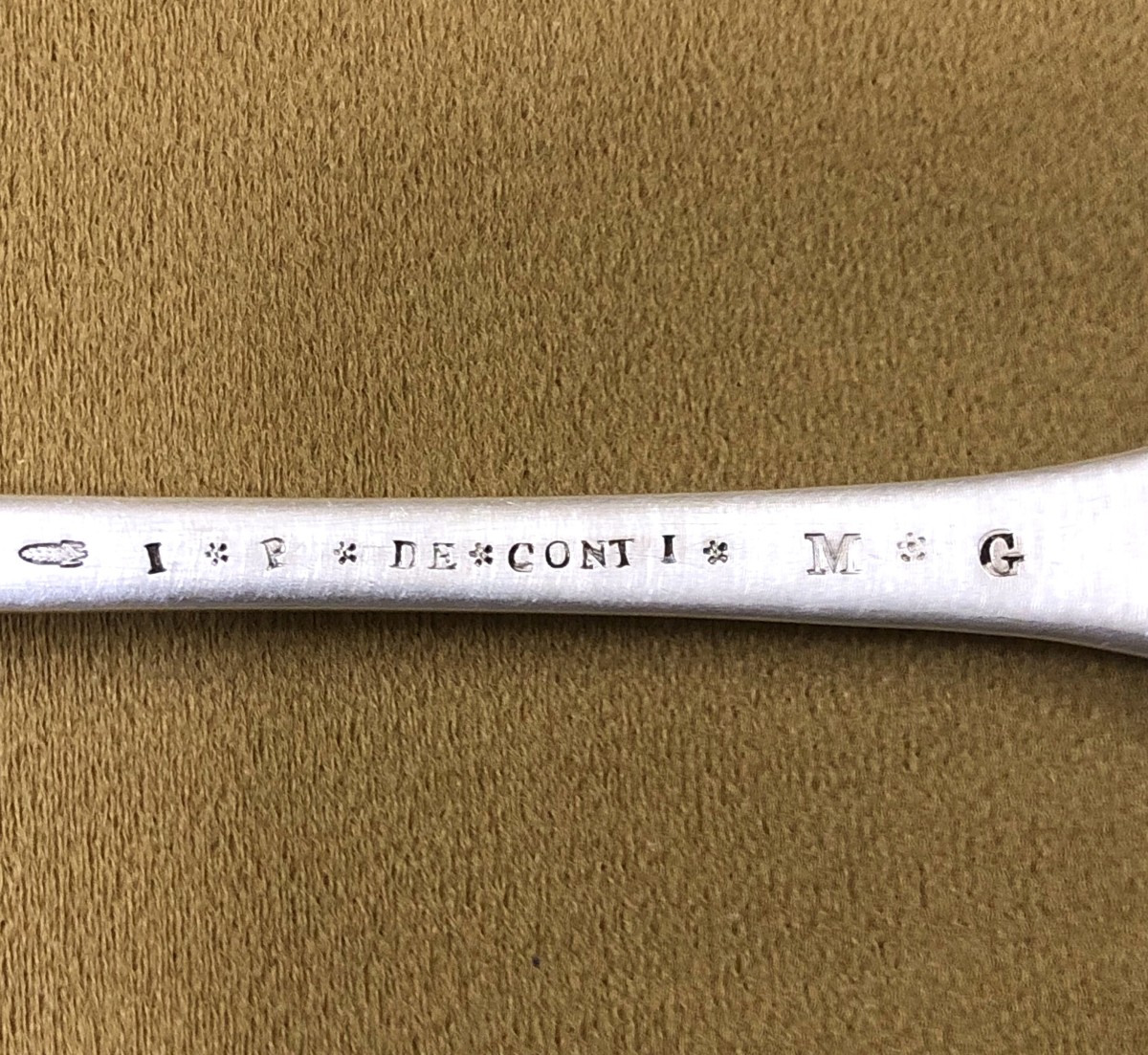 Rondot In Troyes - Solid Silver Stew Spoon, 18th Century Farmers General Hallmarks-photo-4