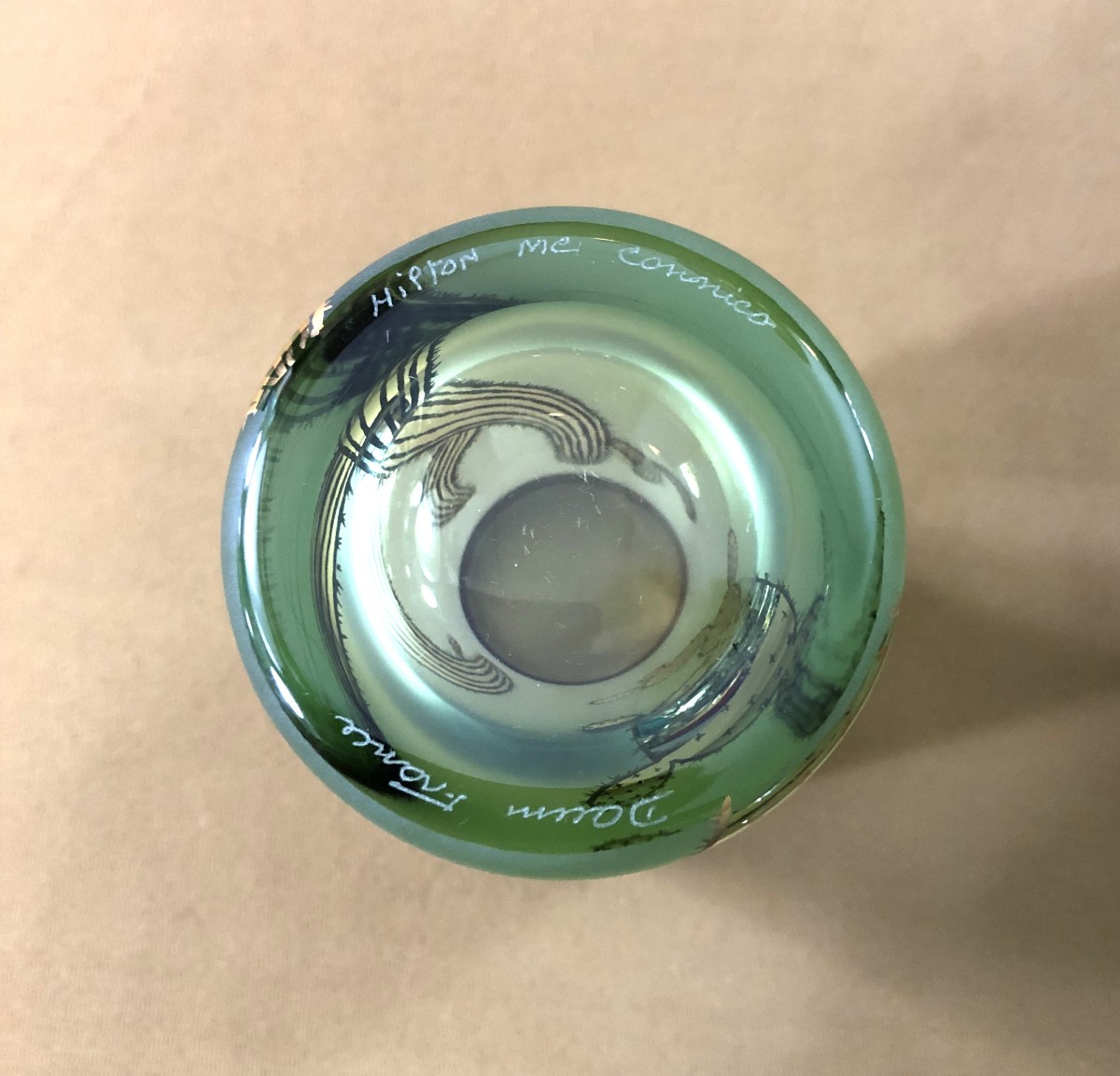 Cactus Crystal Glass/mug, Signed Daum France By Hilton Mac Connico-photo-4