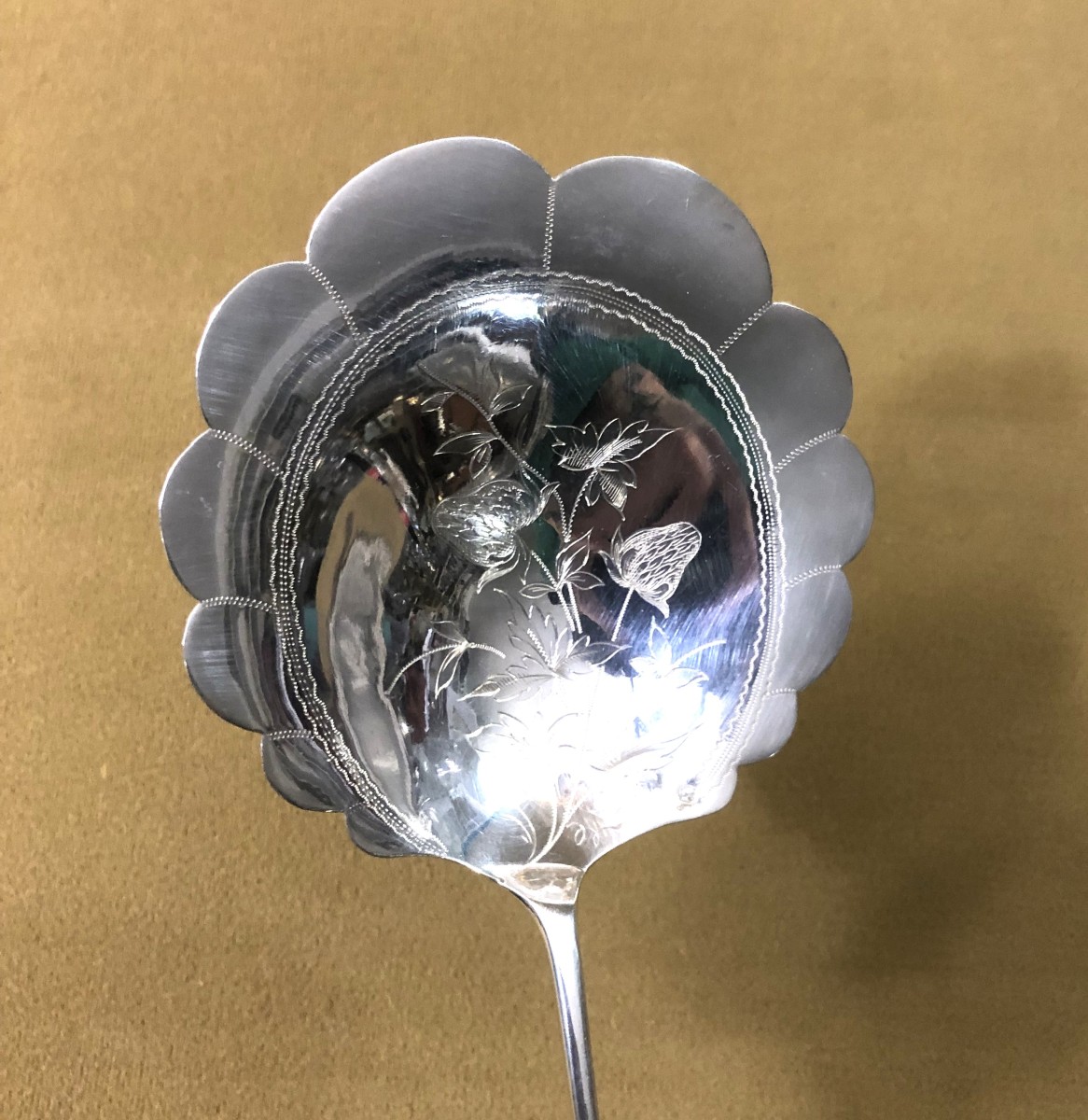 Henri Soufflot - Solid Silver Trowel, Minerva Hallmark-photo-2