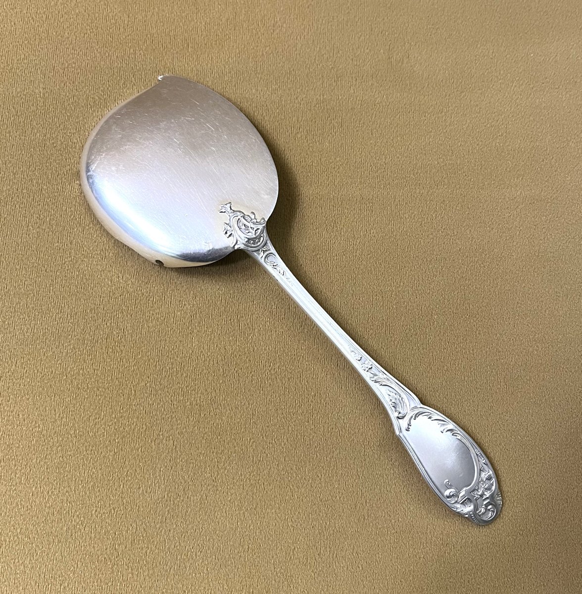 VICTOR BOIVIN - pelle en argent massif MINERVE à décor de temple à l'antique-photo-3