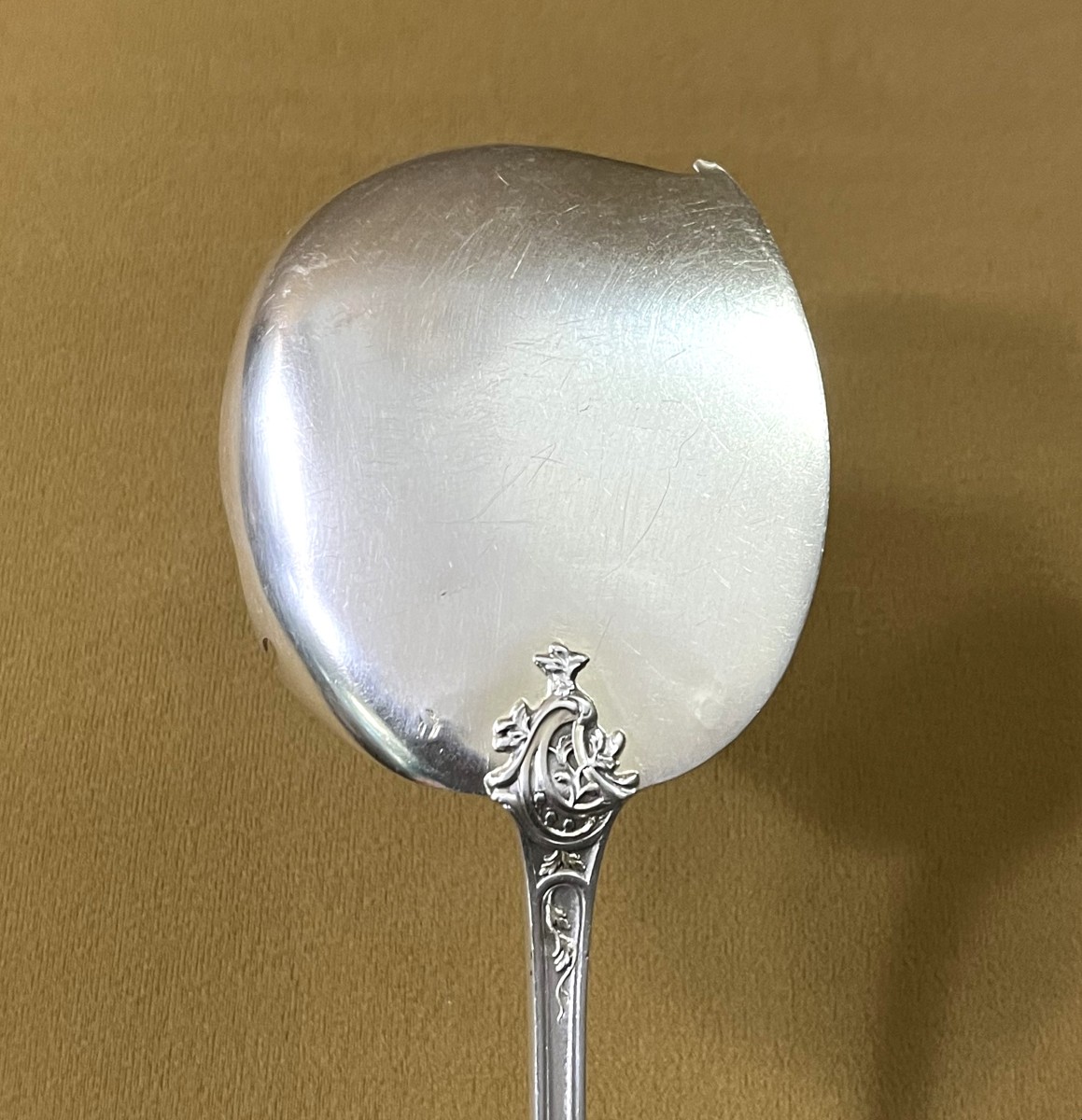 VICTOR BOIVIN - pelle en argent massif MINERVE à décor de temple à l'antique-photo-5