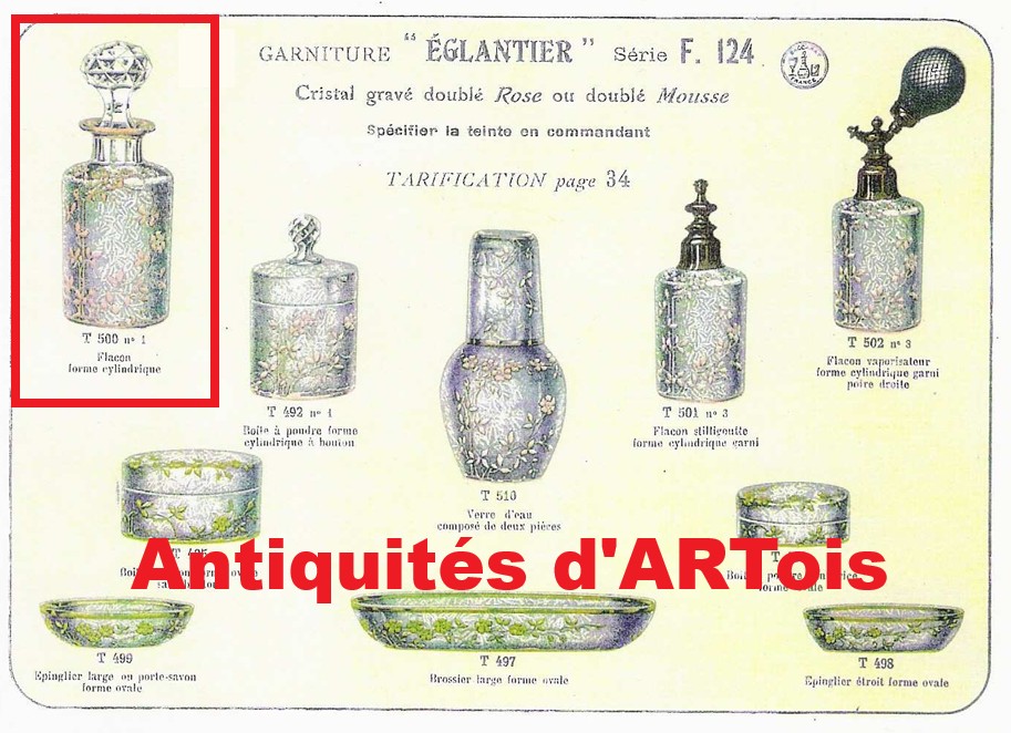 Baccarat - Old Crystal Perfume Bottle Model Eglantier-photo-2