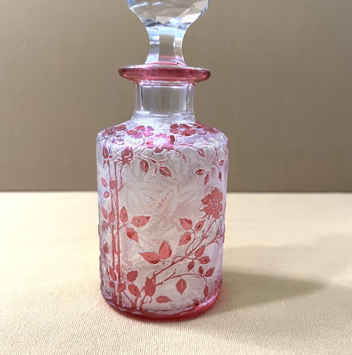 Baccarat - Old Crystal Perfume Bottle Model Eglantier-photo-3