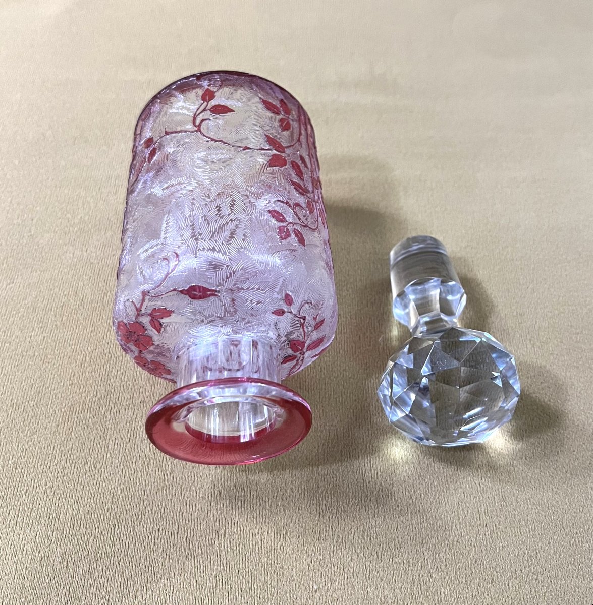 Baccarat - Old Crystal Perfume Bottle Model Eglantier-photo-5