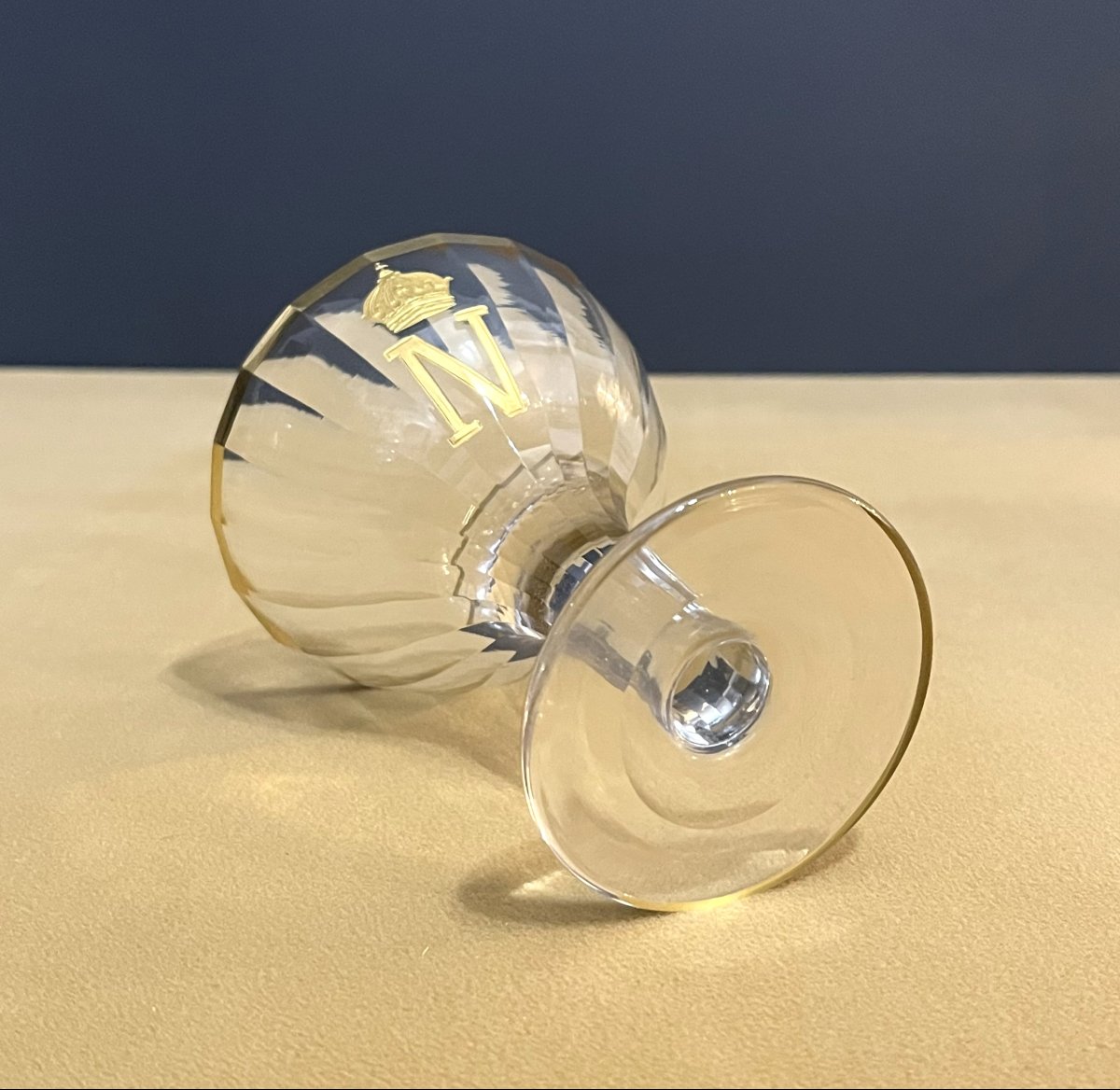 Crystal Champagne Glass From The Service Of Emperor Napoleon III-photo-2