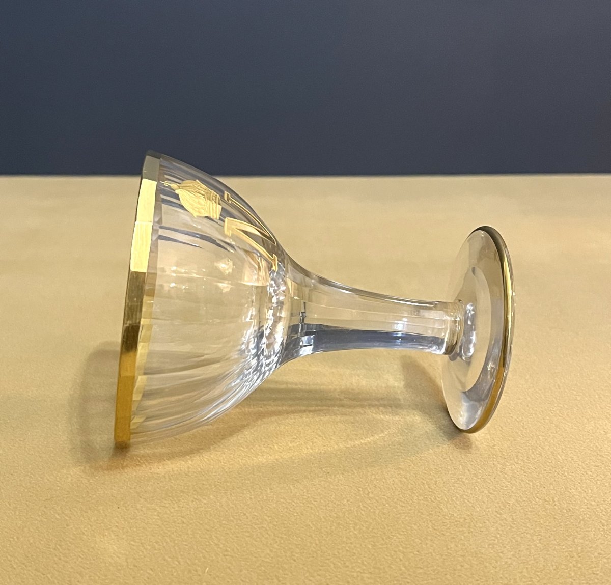 Crystal Champagne Glass From The Service Of Emperor Napoleon III-photo-3