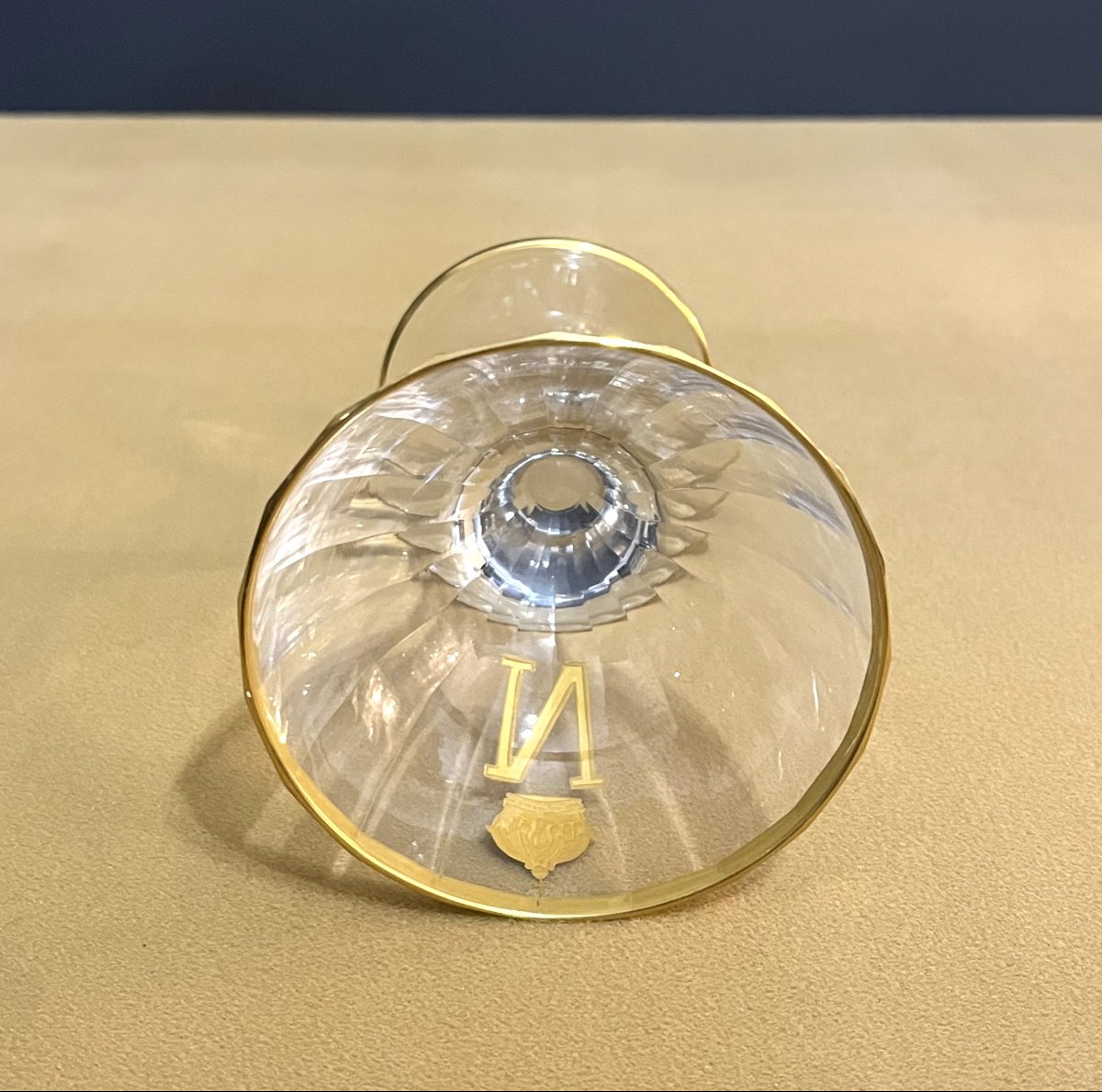 Crystal Champagne Glass From The Service Of Emperor Napoleon III-photo-4