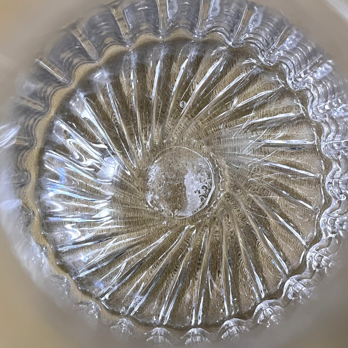 ancienne bouteille de mariage en verre soufflé de Flühli (Suisse) daté 1851-photo-7