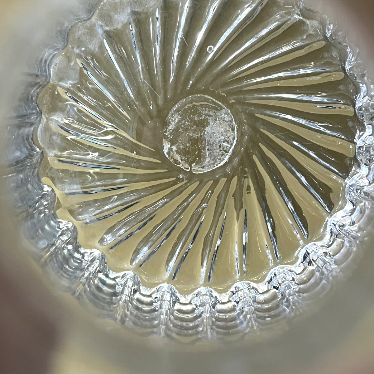 ancienne bouteille de mariage en verre soufflé de Flühli (Suisse) daté 1851-photo-8