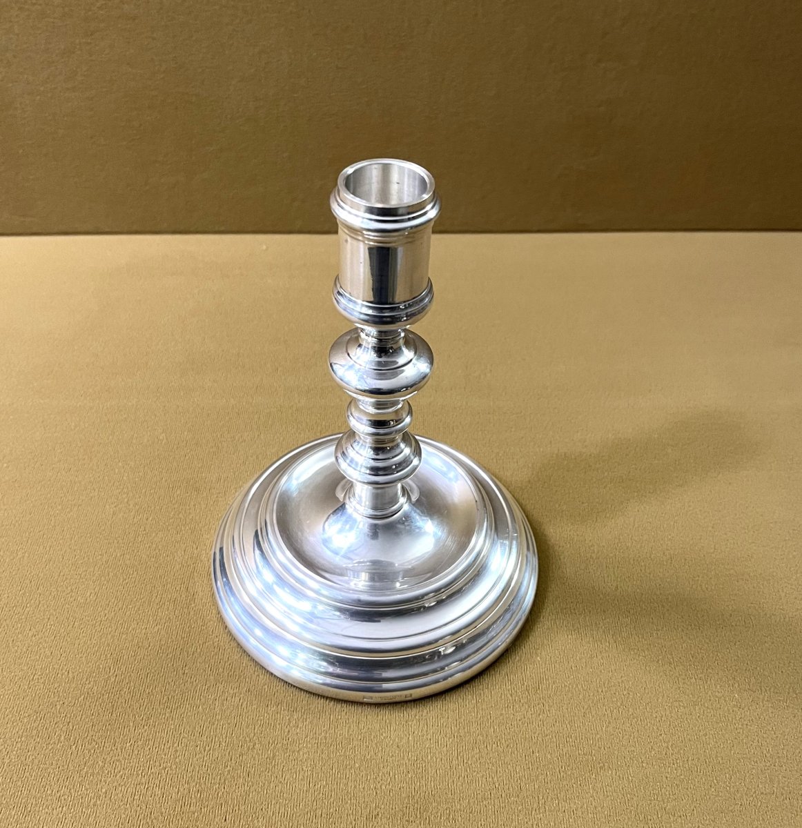 Christofle Silver-plated Metal Candlestick/torch, Albi Model-photo-2