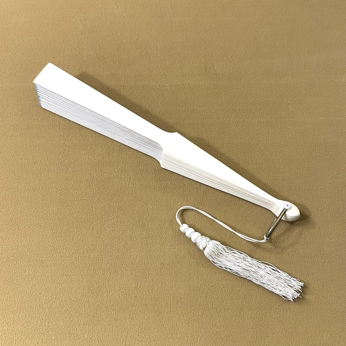 Antique Painted Silk Fan With A Bone Frame, Late 19th Century-photo-3