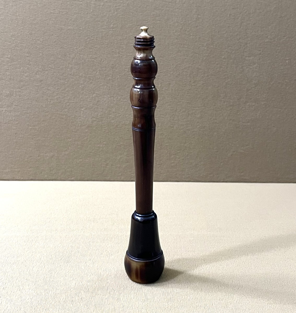 Antique "baradelle" Or Travel Writing Set Made Of Horn, Late 18th Century-photo-1